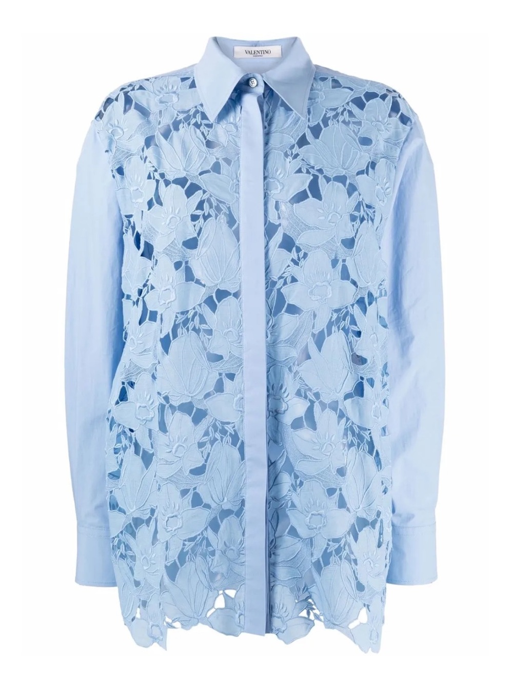 VALENTINO - long sleeve lace shirt